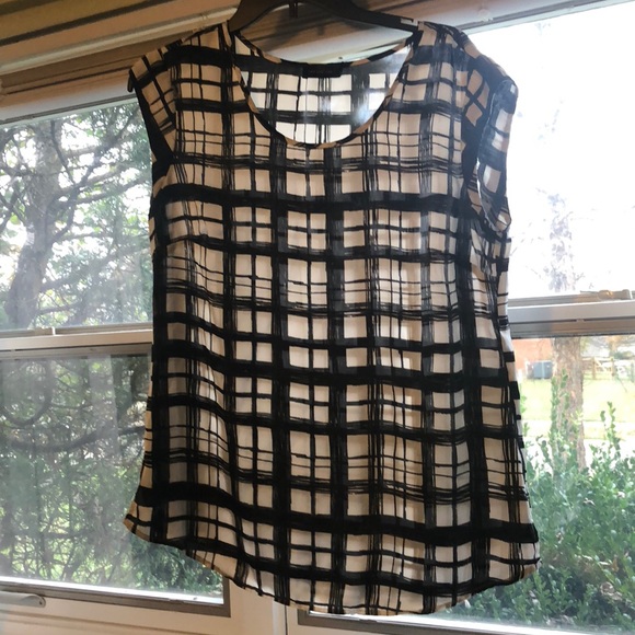 The Limited | Tops | Limited Short Sleeve Plaid Blouseshell | Poshmark